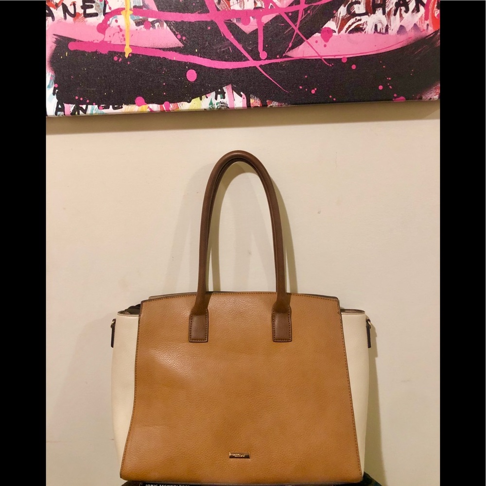 Color-block Aldo Leather Satchel/Tote Bag
